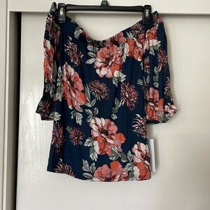 Off the shoulder floral top